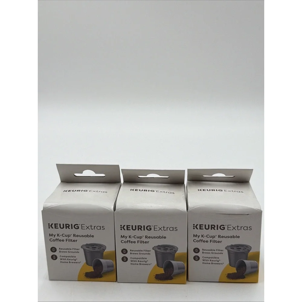 Lot Of 3 KEURIG Extra My K-Cup Universal Reusable Filter FREE Shipping
